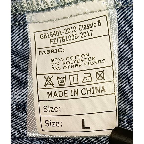 Distressed Slim Denim Jacket For Men's - Picture 9 of 10